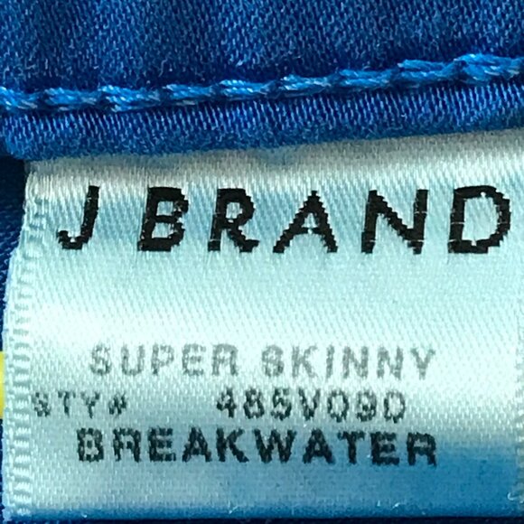 J Brand Super Skinny Jeans Women 32 Blue Mid Rise Pocket Stretch Preppy 17957 - Picture 11 of 14